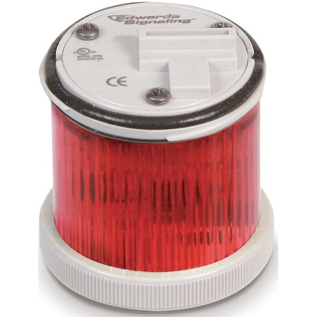 Tower Light Module, 120V AC, Red, 48 mm Dia., 1 7/8 in Height, LED, 248BC Series MPN:248LEDMR120A
