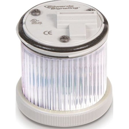 Tower Light Module, 24V AC, 24V DC, White, 48 mm Dia., 1 7/8 in Height, LED, 248BC Series MPN:248LEDMW24AD