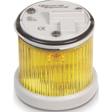 Tower Light Module, 24V AC, 24V DC, Yellow, 48 mm Dia., 1 7/8 in Height, LED, 248BC Series MPN:248LEDMY24AD