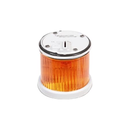 Tower Light Module, 24V AC, 24V DC, Amber, 2 15/16 in Dia., 3 1/8 in Height, LED, 270BC Series MPN:270LEDMA24AD