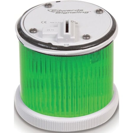 Tower Light Module, 240V AC, Green, 70 mm Dia., 3 1/8 in Height, LED, 270BC Series MPN:270LEDMG240A