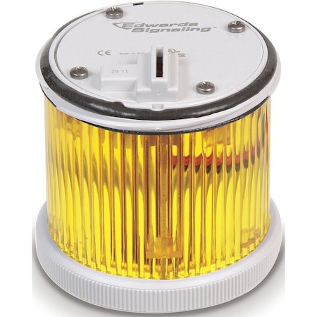 Tower Light Module, 120V AC, Yellow, 70 mm Dia., 3 1/8 in Height, LED, 270BC Series MPN:270LEDMY120A