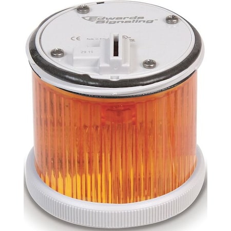 Tower Light Module, 120V AC, Amber, 70 mm Dia., 3 1/8 in Height, LED, 270BC Series MPN:270LEDSA120A