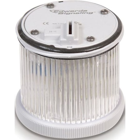 Tower Light Module, 24V AC, 24V DC, Clear, 70 mm Dia., 3 1/8 in Height, LED, 270BC Series MPN:270LEDSW24AD