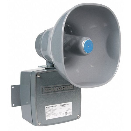 Multi-Tone Signal, Horn, Continuous, 24V AC/DC, 110 dB, Zinc Alloy, Gray, Conduit, Surface Mount MPN:5530M-24AQ