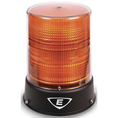 Warning Light, Amber, LED, 120V AC, 65, 85, 120, 460, 480, 750, 1, 000 FPM, 6 1/2 in Dia. MPN:57PLEDMA120AB