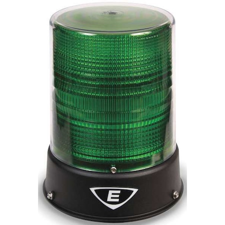 Warning Light, Green, LED, 12V DC, 24V AC/DC, 65, 85, 120, 460, 480, 750, 1, 000 FPM, 6 1/2 in Dia. MPN:57PLEDMG24ADB