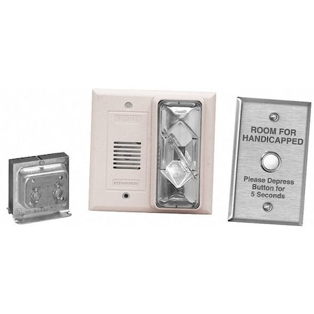 Hotel Room Annunciator Kit, 24V AC, Includes Push Button Switch, 4 13/16 W x 5 13/16 L MPN:7005-G5