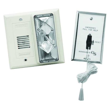 Horn and Strobe Kit, 120V AC, 82 dBA at 10 ft, Clear MPN:7008B-N5