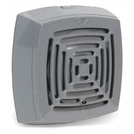 Vibrating Horn, Continuous, 120V AC, 78-103dB, Surface Mount, 5in x 5in, Indoor, Heavy Duty Die Cast MPN:874-N5