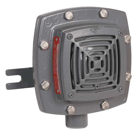 Horn, Horn, Continuous, 24V AC, 97 dB, Heavy Duty Die Cast, Gray, Wall Mount MPN:878EX-G5