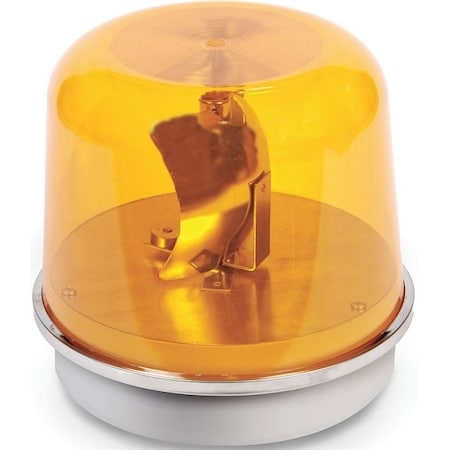Warning Light, Amber, 100W Halogen, 120V AC, 75 FPM, 8 1/16 in Dia., 3/4 in NPT Pipe MPN:94PLEDMA120A