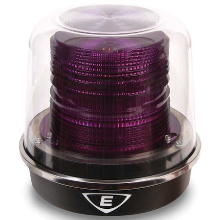 Warning Light, Magenta, LED, 120V AC, 65, 85, 120, 460, 480, 750, 1, 000 FPM, 8 1/4 in Dia., Conduit MPN:94PLEDMM120AB