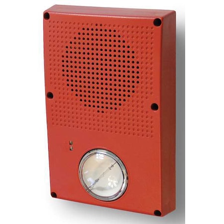 Outdoor Speaker Strobe, Red MPN:WG4RN-SVMHC