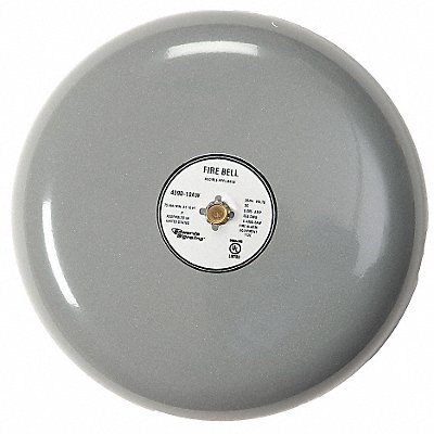 Fire Bell Gray 10 in 20 to 24V MPN:439D-10AW