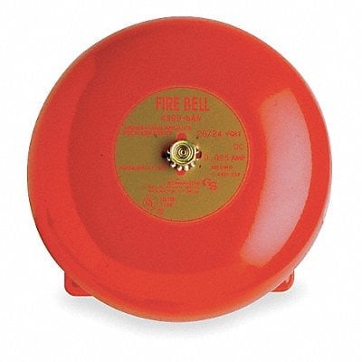 Fire Bell Red H 3 11/32 x L 6 x W 6 In MPN:439D-6AW-R