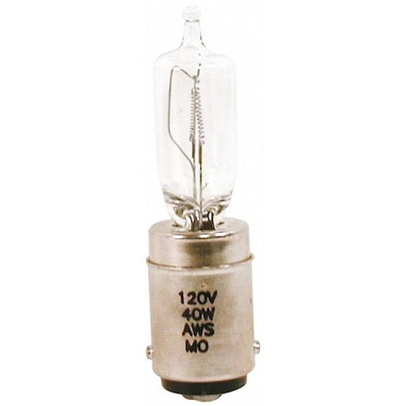 EDWARDS SIGNALING 40W, T4 Miniature Incandescent Light Bulb MPN:50LMP-40WH