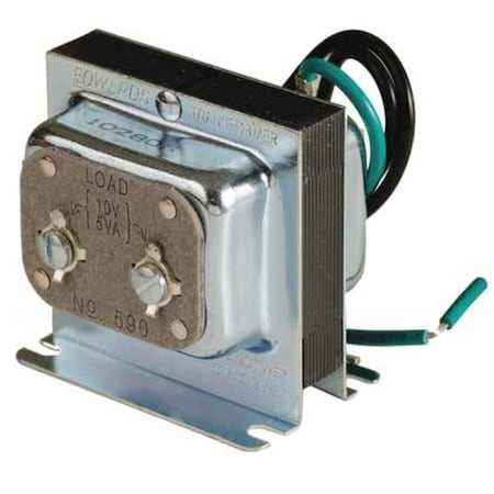 Class 2 Transformer, 5 VA, Not Rated, 10V AC, 120V AC MPN:590