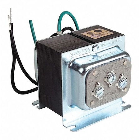 Class 2 Transformer, 20 VA at 8V AC, 30 VA at 16V AC, 30 VA at 24 V AC, Not Rated, 8/16/24V AC MPN:598