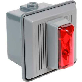Edwards Signaling 868STRR-N5 Surface Mount Horn Strobe For Outdoor Use 120V AC Red 868STRR-N5