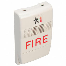 Edwards Signaling EG1F-C Genesis Chime/Strobe Temp Hi-Lo White Marked Fire EG1F-C