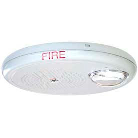 Edwards Signaling EGCF-HDVMH Multi High-cd Horn-Strobe Ceiling Mount White Marked Fire EGCF-HDVMH
