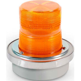 Edwards Signaling 50A-N5-40WH Flashing Beacon Amber 120V AC 50A-N5-40WH