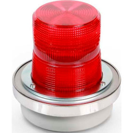 Edwards Signaling 50R-N5-40WH Flashing Beacon Red 120V AC 50R-N5-40WH