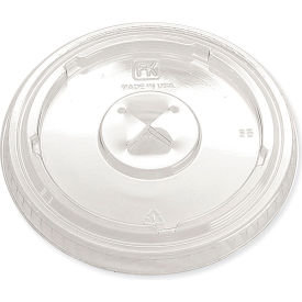 Fabri-Kal® Greenware Cold Drink Lids with X-Slot Fits 12 - 20 oz. Cups Clear 1000/Carton LKC1220FX