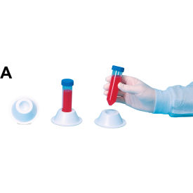 SP Bel-Art Conical Tube Holder For 50ml Tubes Non-Grip Style Polystyrene White 5Pk 187950000