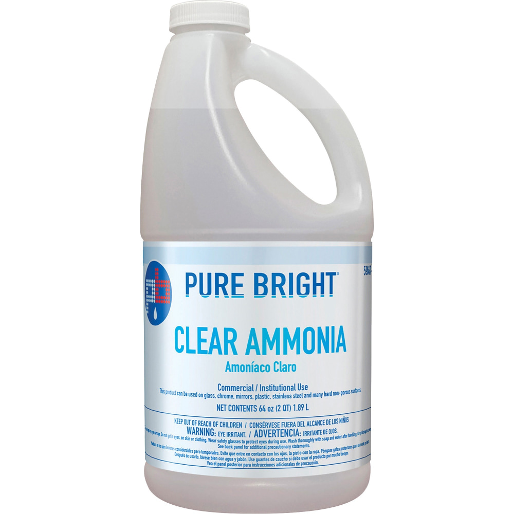 Pure Bright Custom Clear Ammonia - 64 fl oz (2 quart) - 8 / Carton - Clear MPN:KIK19703575033