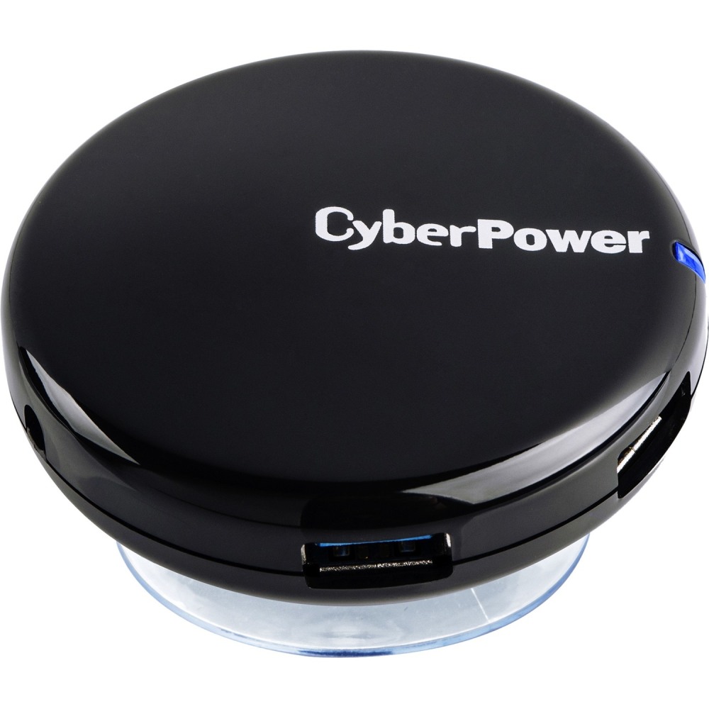 CyberPower CPH430PB USB 3.0 Superspeed Hub with 4 Ports and 3.6A AC Charger - Black - USB - Rack Mount - 4 USB Port(s) - 4 USB 3.0 Port(s) (Min Order Qty 2) MPN:CPH430PB