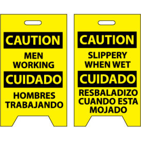 Floor Sign - Caution Men Working Cuidado Hombres Trabajando FS25
