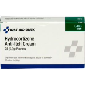 First Aid Only Hydrocortisone Cream 25/Box G486