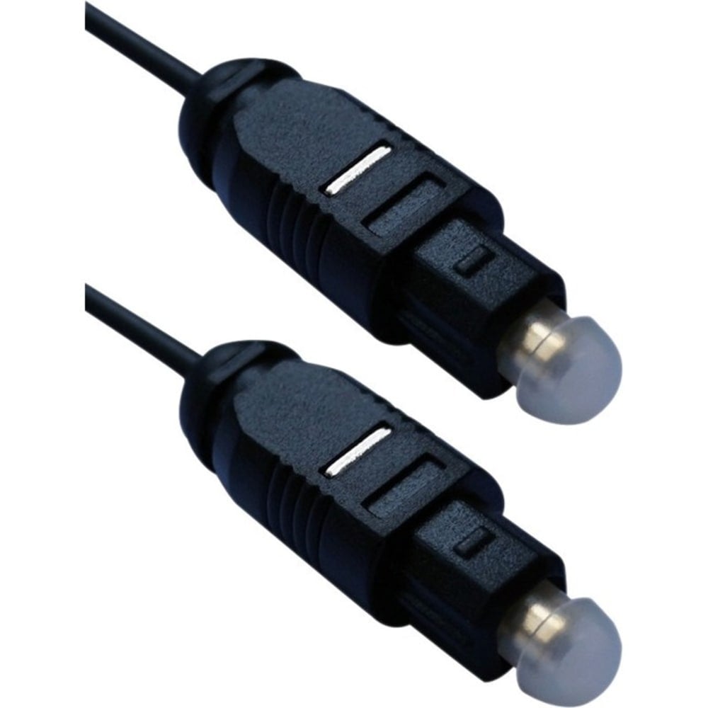 QVS Toslink Digital/SPDIF Optical UltraThin Audio Cable, 3ft (Min Order Qty 11) MPN:FCT-03