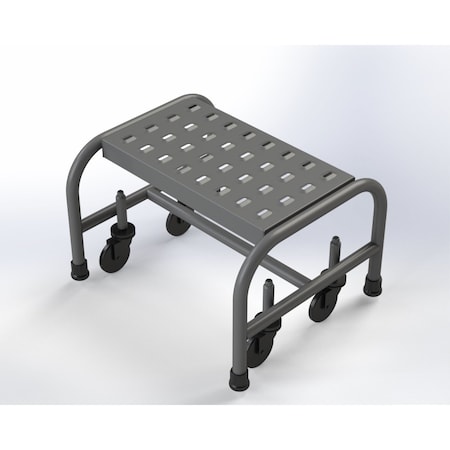 Industrial Step Stool, 1 Step, 16