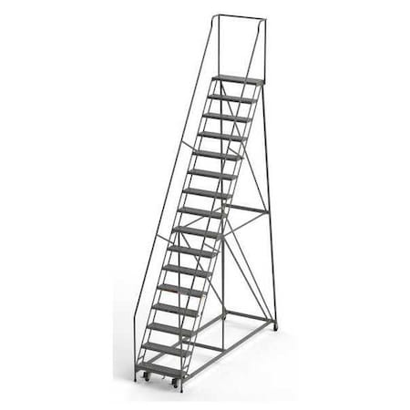 Industrial Rolling Ladder, 16 Steps, 30