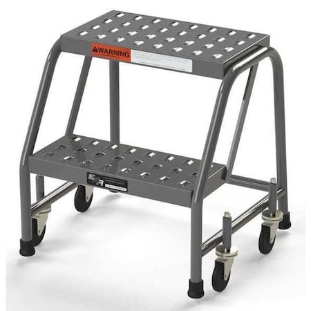 Industrial Step Stool, 2 Steps, 16
