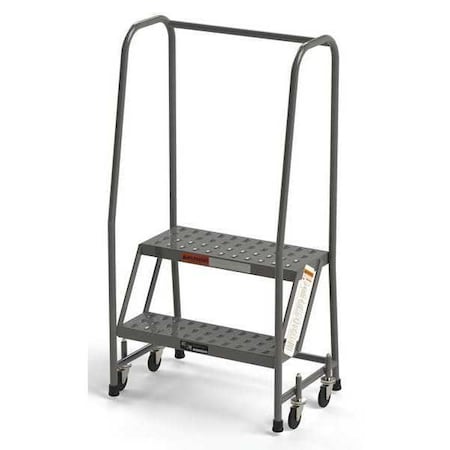 Industrial Step Stool, 2 Steps, 24