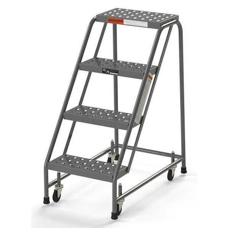 Industrial Rolling Ladder, 4 Steps, 16