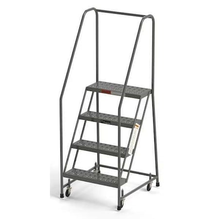 Industrial Rolling Ladder, 4 Steps, 24