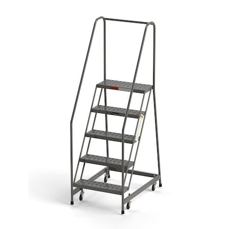 Industrial Rolling Ladder, 5 Steps, 16