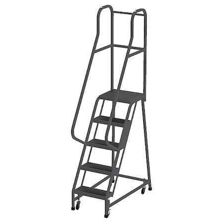 93 in H Steel Rolling Ladder, 5 Steps, 450 lb Load Capacity MPN:CA-F008-G