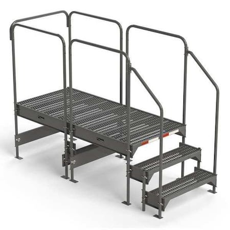 Work Platform, 18 in to 27 in H, 36 in W, 77 in D, Steel, 500 lb Load Capacity MPN:CW5-27-3-6