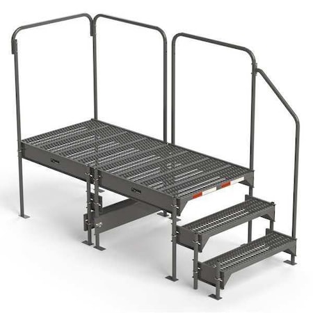 Work Platform, 18 in to 27 in H, 36 in W, 77 in D, Steel, 500 lb Load Capacity MPN:CW7-27-3-6