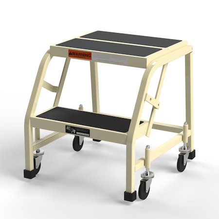 Office Rolling Ladder, 2 Steps, 20