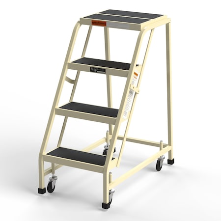 Office Rolling Ladder, 4 Steps, 40