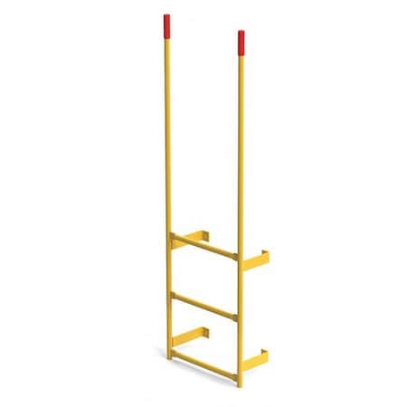 Dock Ladder, Wall Mount, Steel, 5 ft., 8