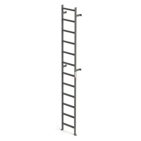 Vertical Ladder, 12 Rungs, 12 ft. Overall Height, 16