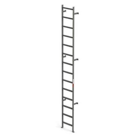 Vertical Ladder, 14 Rungs, 14 ft. Overall Height, 16